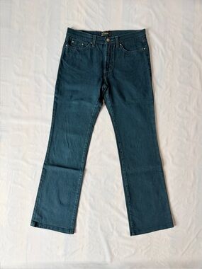 Vintage Versace Bootcut Denim jeans petrol blue IT 27 Italy 90s